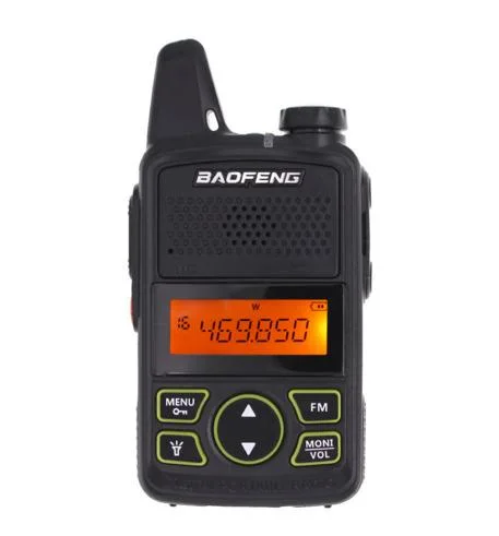 Vendita calda Pocket Walkie Talkie UHF Batteria di grande capacità Radio mobile Baofeng T1