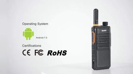 Radio Walkie Way Android con rete 4G Poc LTE con doppia scheda SIM e pulsante GPS Inrico T520