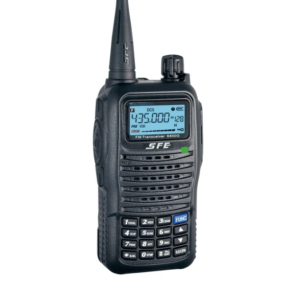 Sfe S850g Radio analogica Vendita calda Walkie Talkie Radio Potenza di uscita 5 W 16 canali con canale occupato Portata di conversazione lunga Portata di 5 km