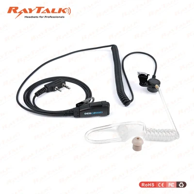 Cuffie con tubo d'aria walkie-talkie per Icom IC-F3GS/IC-F4gt/IC-F11/IC-F14